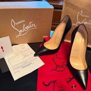 Christian Louboutin Black Pointed Toe Heels